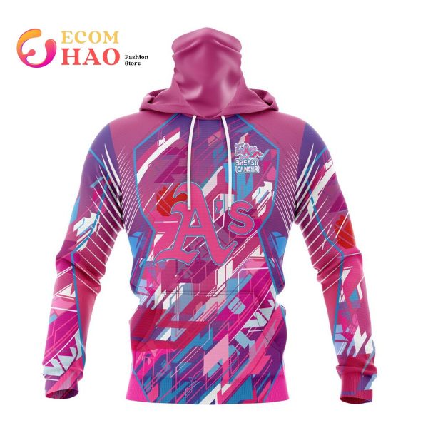 MLB Oakland Athletics Mix Grateful Dead Specialized Design I Pink I Can! Fearless Again Breast Cancer 3D Hoodie