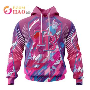 MLB Tampa Bay Rays Specialized Design I Pink I Can! Fearless Again Breast Cancer 3D Hoodie
