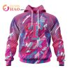 MLB Toronto Blue Jays Specialized Design I Pink I Can! Fearless Again Breast Cancer 3D Hoodie