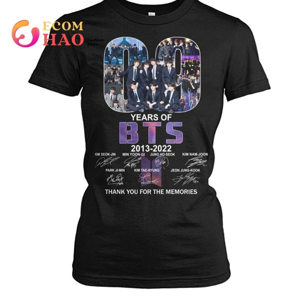 09 Years Of BTS 2013 – 2022 Thank You For The Memories T-Shirt
