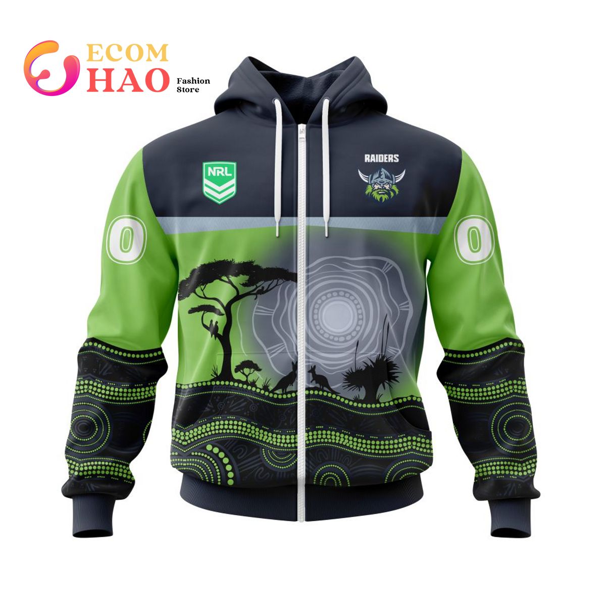 NRL Canberra Raiders Specialized Jersey With Beautiful Australia Nature 3D Hoodie