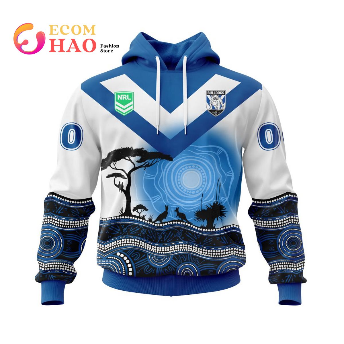 NRL Canterbury-Bankstown Bulldogs Specialized Jersey With Beautiful Australia Nature 3D Hoodie