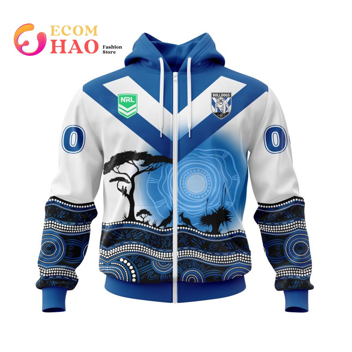 NRL Canterbury-Bankstown Bulldogs Specialized Jersey With Beautiful Australia Nature 3D Hoodie