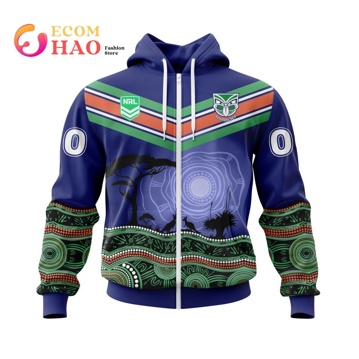 NRL New Zealand Warriors Specialized Jersey With Beautiful New Zealand Nature 3D Hoodie