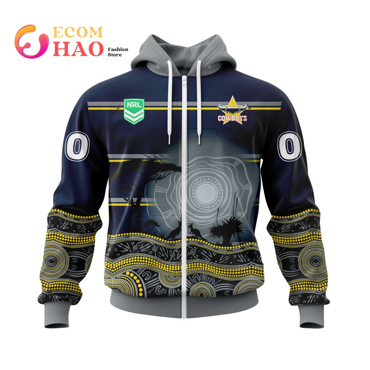 NRL North Queensland Cowboys Specialized Jersey With Beautiful Australia Nature 3D Hoodie