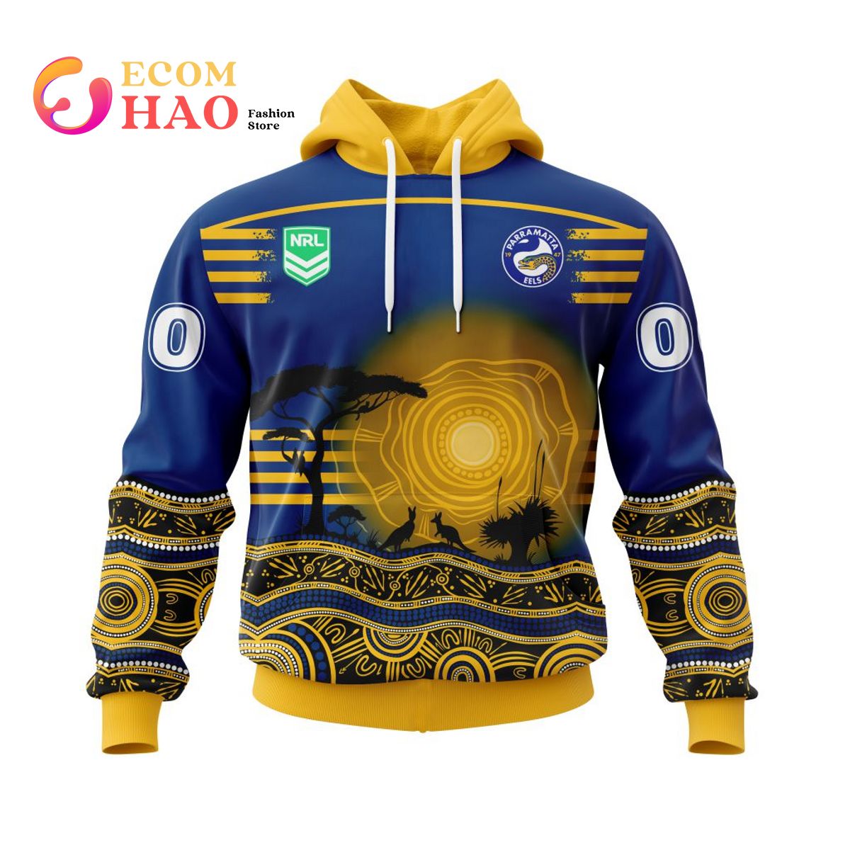 NRL Parramatta Eels Specialized Jersey With Beautiful Australia Nature 3D Hoodie