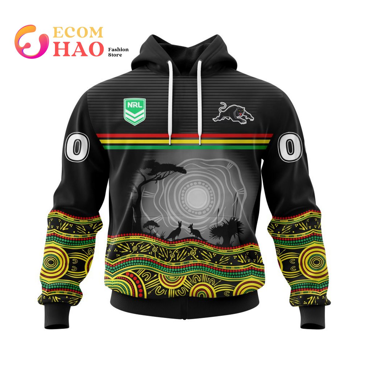 NRL Penrith Panthers Specialized Jersey With Beautiful Australia Nature 3D Hoodie