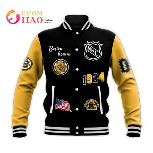 3D Premium Baseball Jacket Boston Bruins