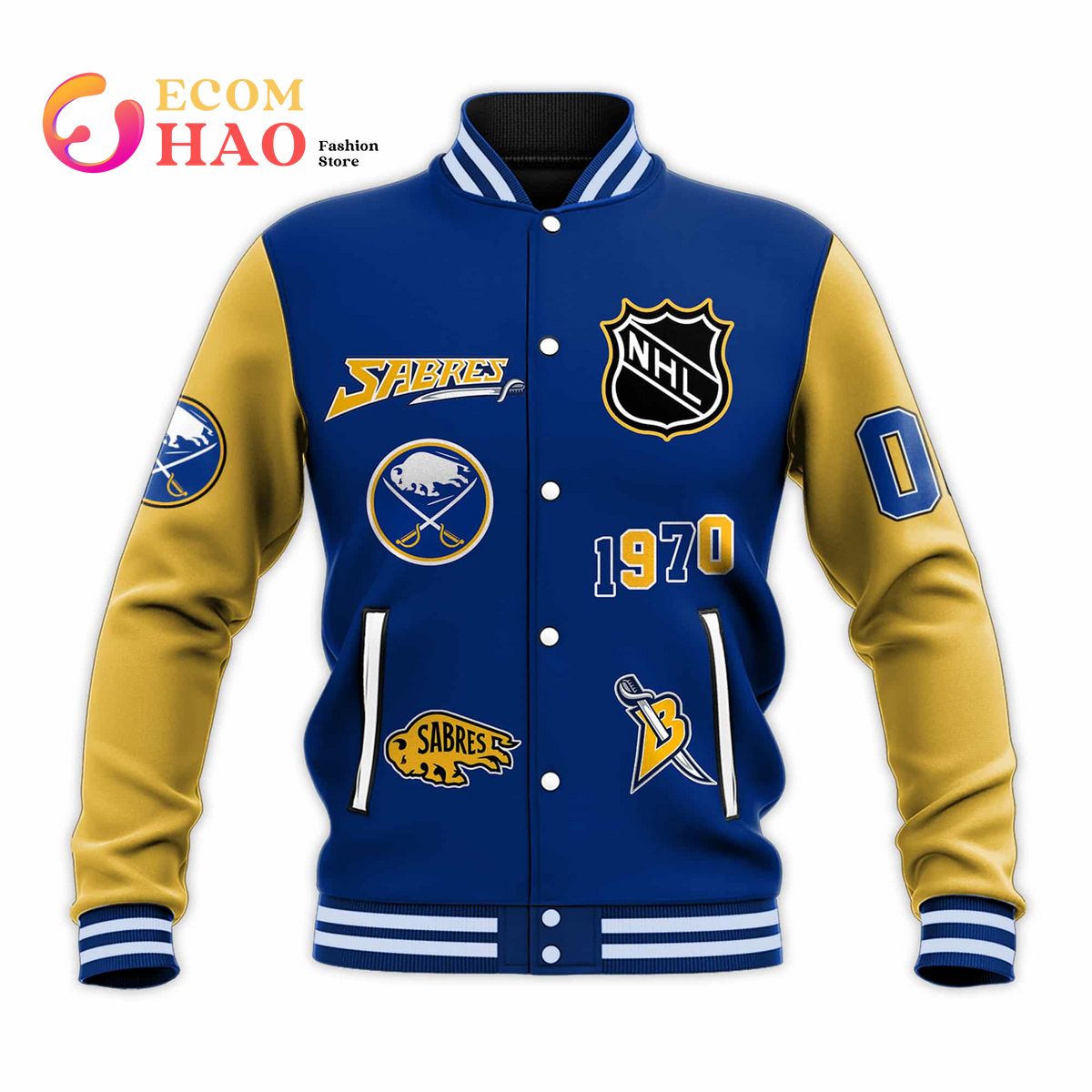 3D Premium Baseball Jacket Buffalo Sabres