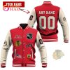 3D Premium Baseball Jacket Carolina Hurricanes