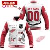 3D Premium Baseball Jacket Edmonton Oilers
