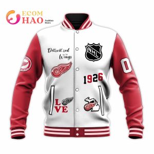 3D Premium Baseball Jacket Detroit Red Wings