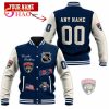 3D Premium Baseball Jacket Edmonton Oilers