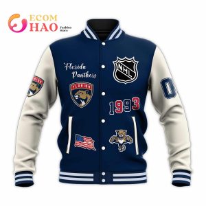 3D Premium Baseball Jacket Florida Panthers