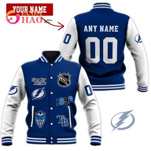3D Premium Baseball Jacket Tampa Bay Lightning