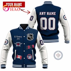 3D Premium Baseball Jacket Winnipeg Jets
