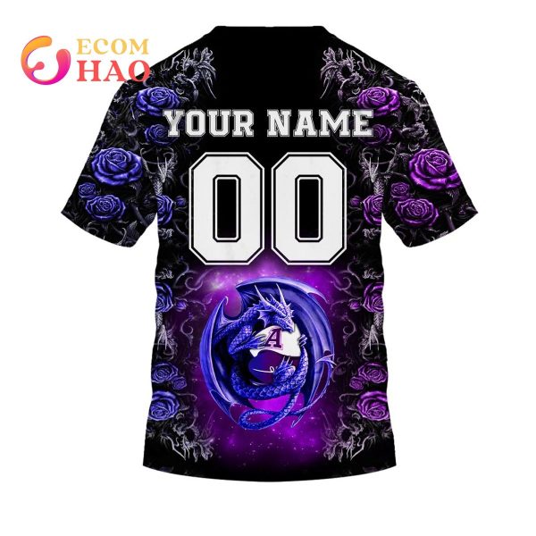 Personalized CFL Toronto Argonauts Rose Dragon 3D Hoodie