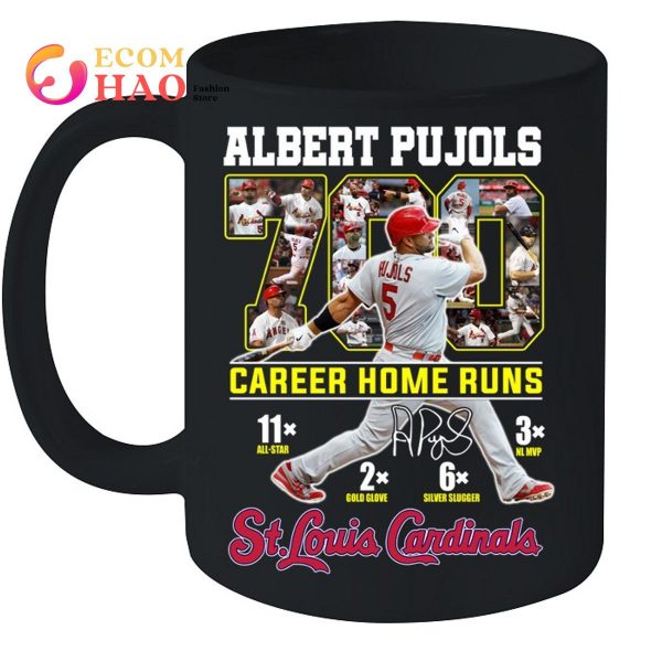 Albert Pujols 700 Career Home Runs St.Louis Candinals T-Shirt