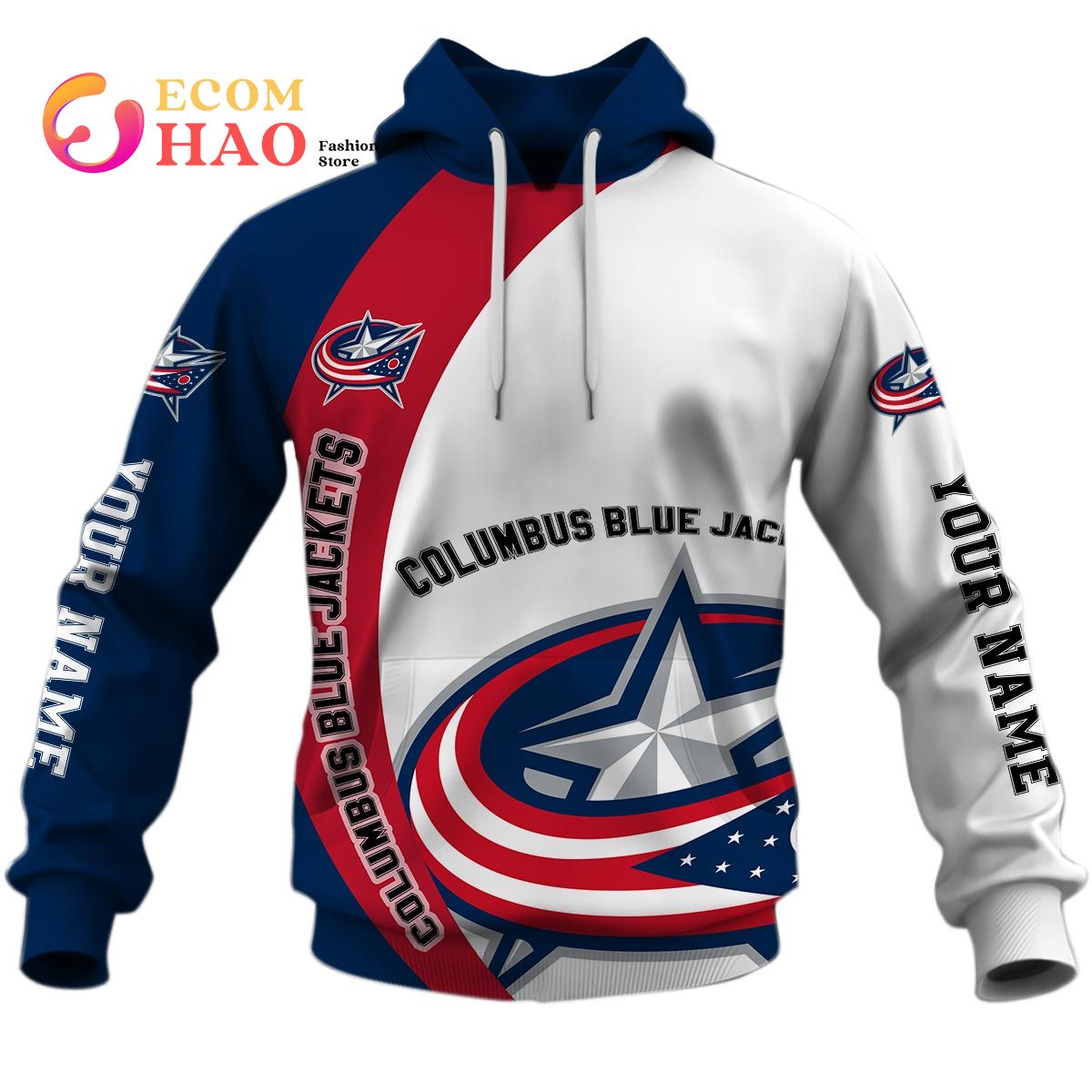 Personalized NHL You Laugh I Laugh You Cry I Cry – Columbus Blue Jackets 3D Hoodie