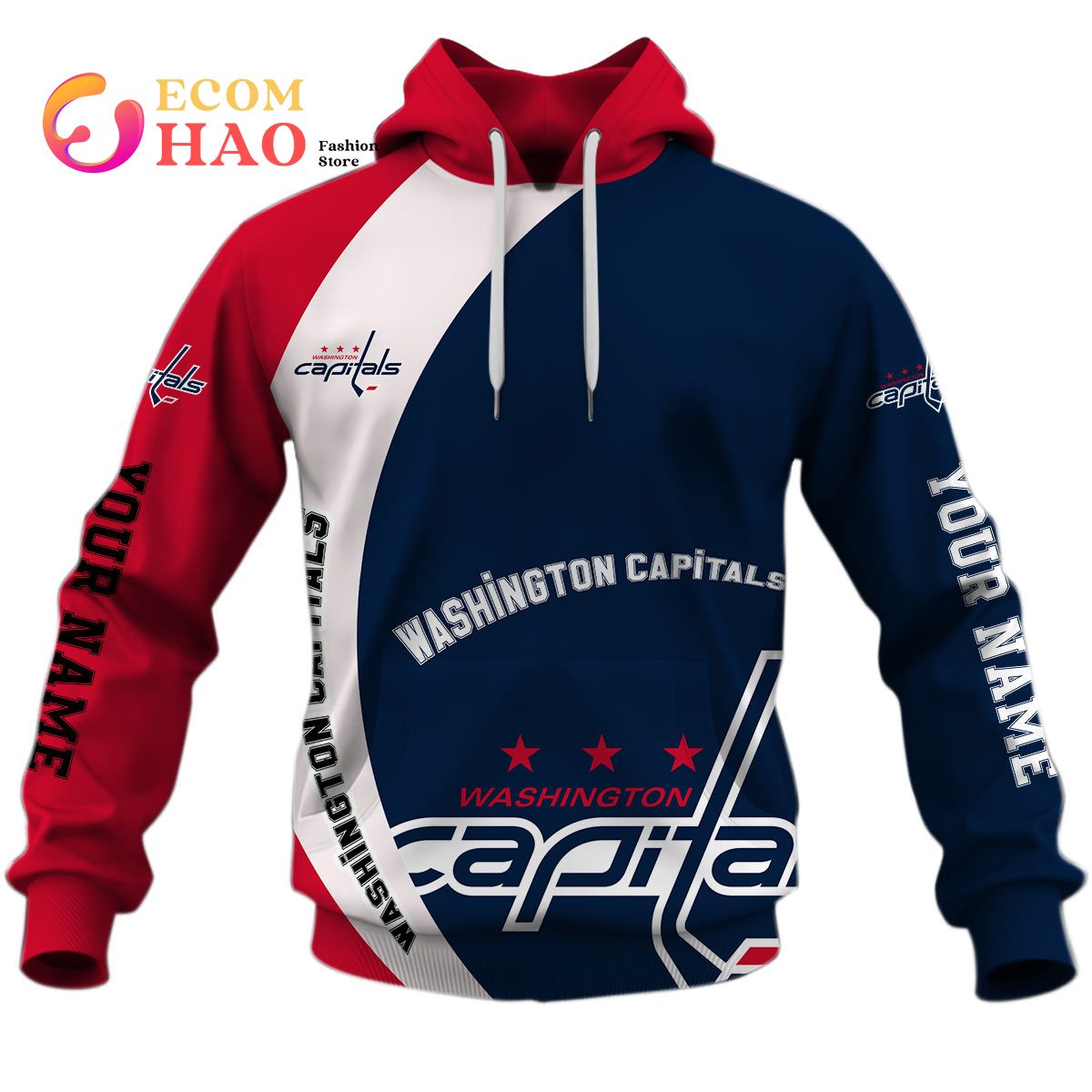 Personalized NHL You Laugh I Laugh You Cry I Cry – Washington Capitals 3D Hoodie