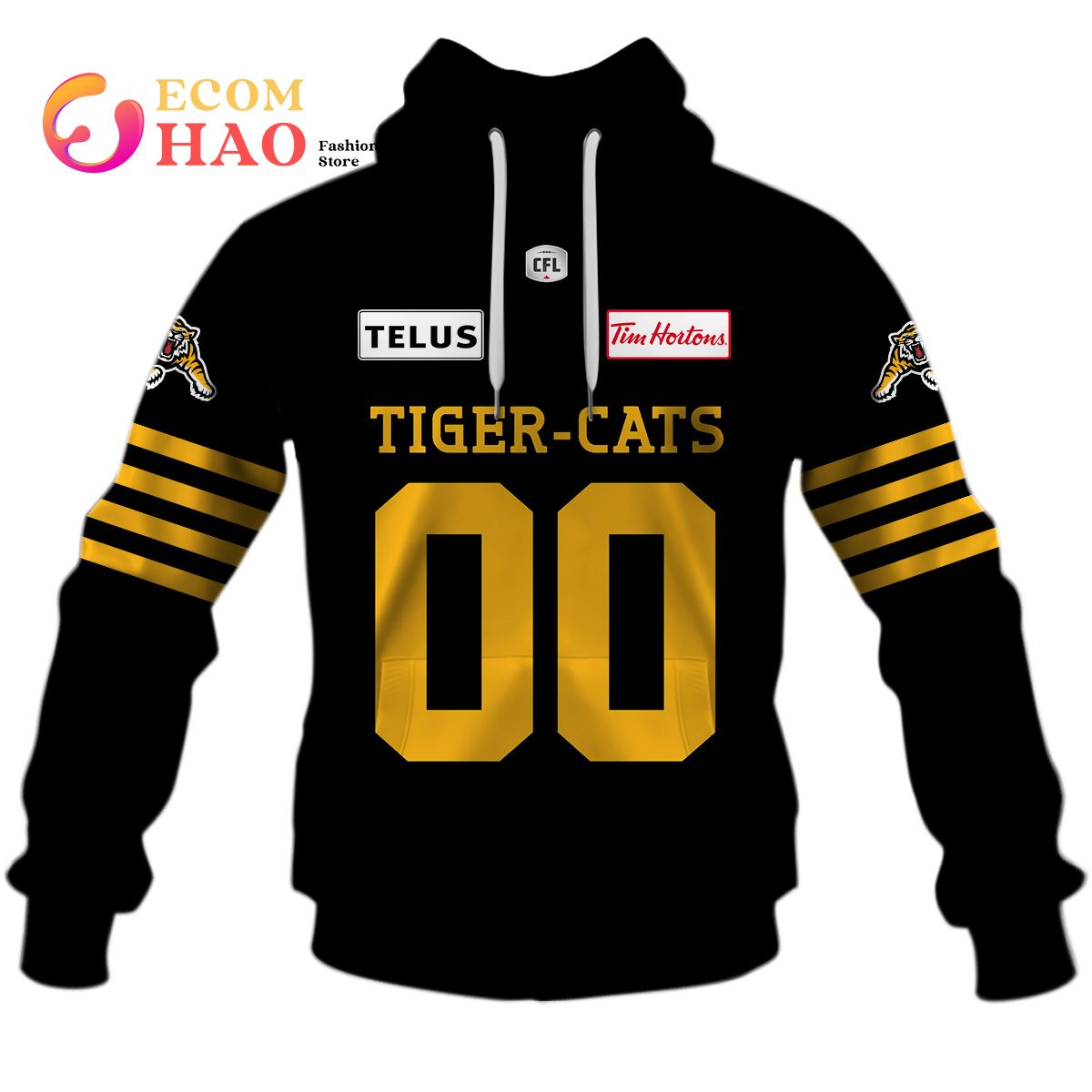 Personalized CFL Hamilton Tiger Cats Jersey 2022 3D Hoodie