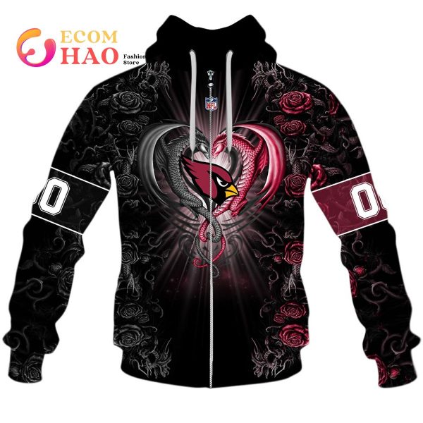 NFL Arizona Cardinals 3D Hoodie USA Flag Camo Realtree Hunting