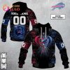 Personalized NFL Rose Dragon Carolina Panthers 3D Hoodie