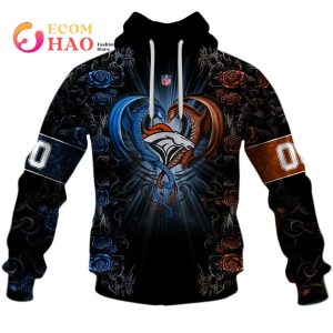 Personalized NFL Rose Dragon Denver Broncos 3D Hoodie