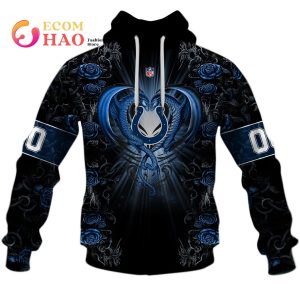 Personalized NFL Rose Dragon Indianapolis Colts 3D Hoodie