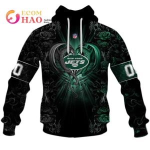 Personalized NFL Rose Dragon New York Jets 3D Hoodie