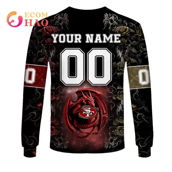 San Francisco 49ers NFL Personalized God First Family Second Baseball Jersey  - Growkoc