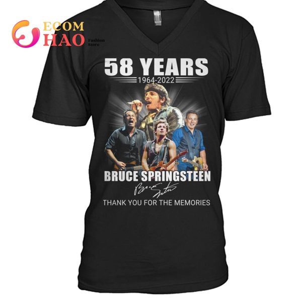 58 Years 1964 – 2022 Bruce Springsteen Thank You For The Memories T-Shirt