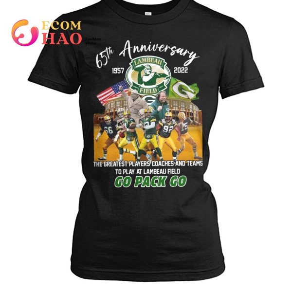 65th Anniversary 1957 – 2022 Lambeau Field Go Pack Go Thank You For The Memories T-Shirt