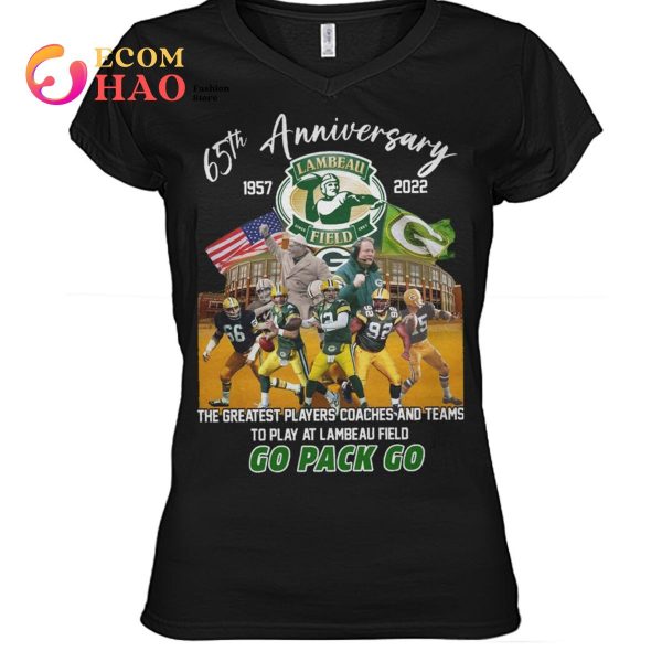 65th Anniversary 1957 – 2022 Lambeau Field Go Pack Go Thank You For The Memories T-Shirt