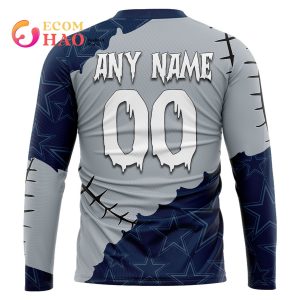 NFL Dallas Cowboys Custom Your Name & Number Halloween Style 3D Hoodie