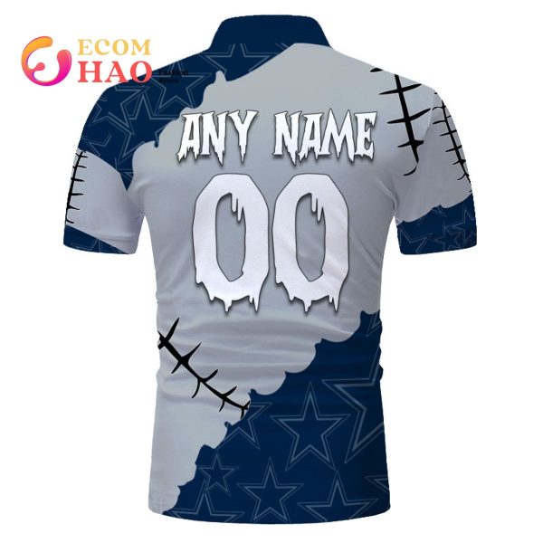 NFL Dallas Cowboys Custom Your Name & Number Halloween Style 3D Hoodie