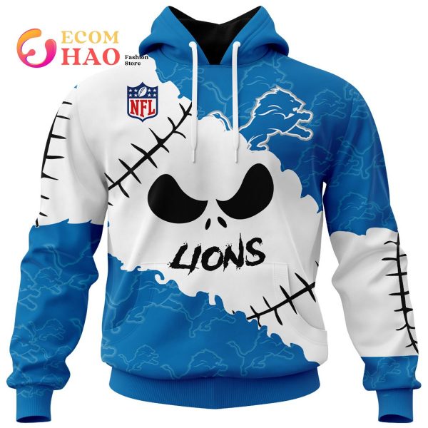 NFL Detroit Lions Custom Your Name & Number Halloween Style 3D Hoodie