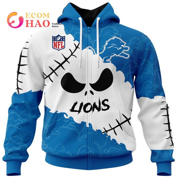 NFL Detroit Lions Custom Your Name & Number Halloween Style 3D Hoodie