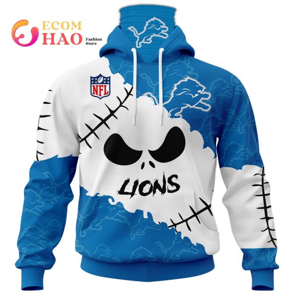 NFL Detroit Lions Custom Your Name & Number Halloween Style 3D Hoodie