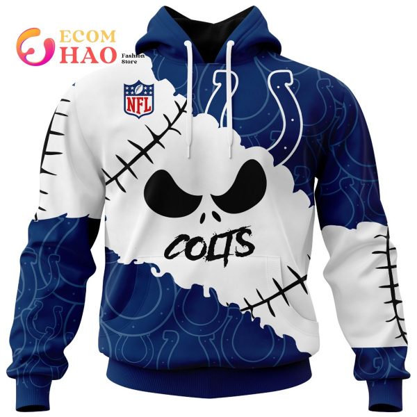 NFL Indianapolis Colts Custom Your Name & Number Halloween Style 3D Hoodie