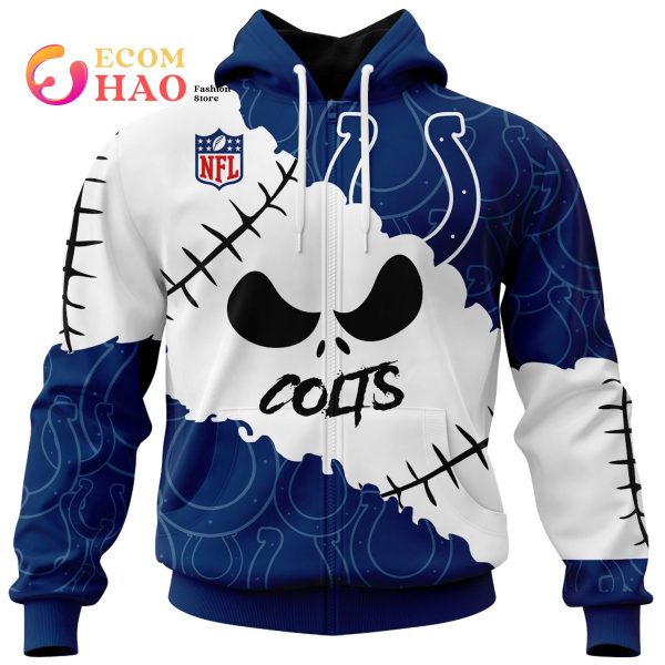 NFL Indianapolis Colts Custom Your Name & Number Halloween Style 3D Hoodie