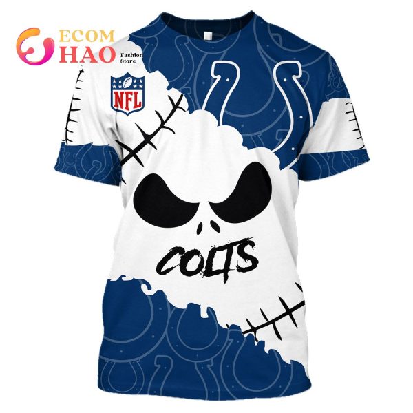 NFL Indianapolis Colts Custom Your Name & Number Halloween Style 3D Hoodie