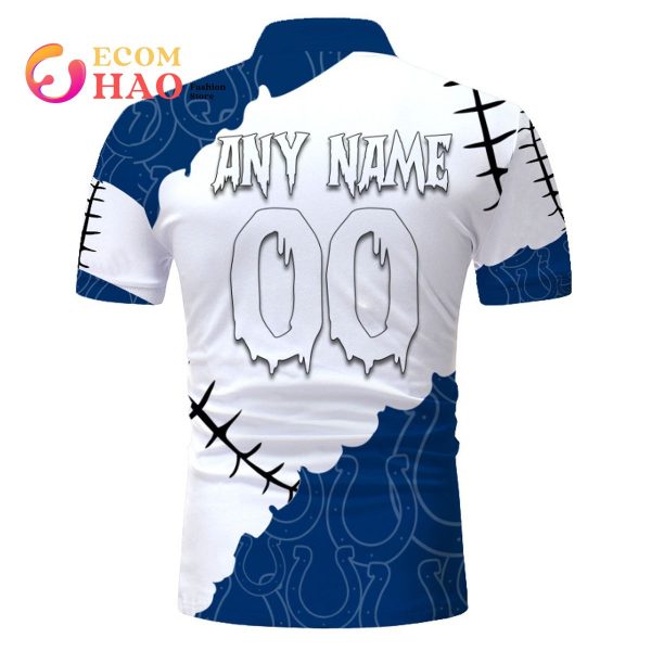 NFL Indianapolis Colts Custom Your Name & Number Halloween Style 3D Hoodie