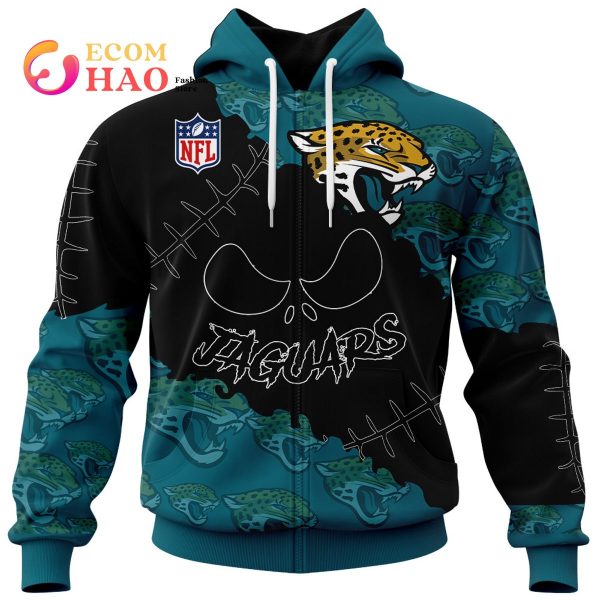 NFL Jacksonville Jaguars Custom Your Name & Number Halloween Style 3D Hoodie
