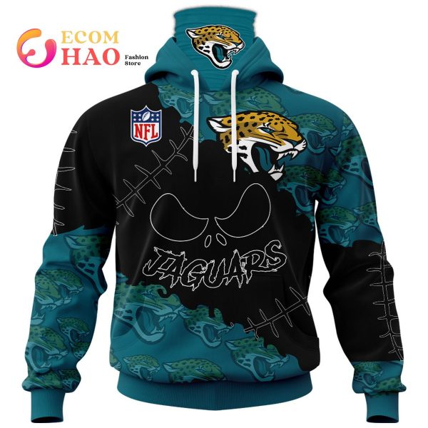 NFL Jacksonville Jaguars Custom Your Name & Number Halloween Style 3D Hoodie