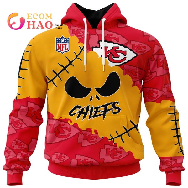 NFL Kansas City Chiefs Custom Your Name & Number Halloween Style 3D Hoodie