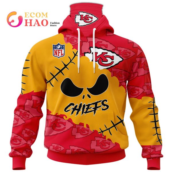 NFL Kansas City Chiefs Custom Your Name & Number Halloween Style 3D Hoodie