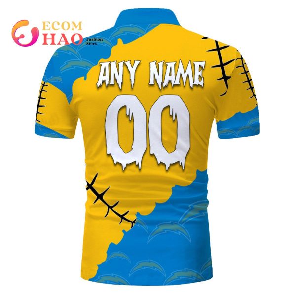 NFL Los Angeles Chargers Custom Your Name & Number Halloween Style 3D Hoodie