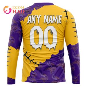 NFL Minnesota Vikings Custom Your Name & Number Halloween Style 3D Hoodie