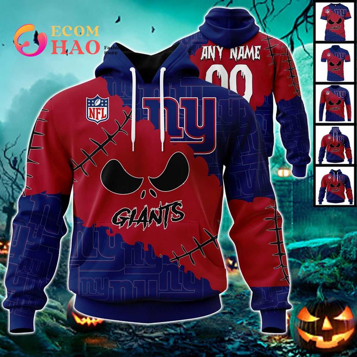 Personalized NFL Rose Dragon New York Giants 3D Hoodie - Beuteeshop